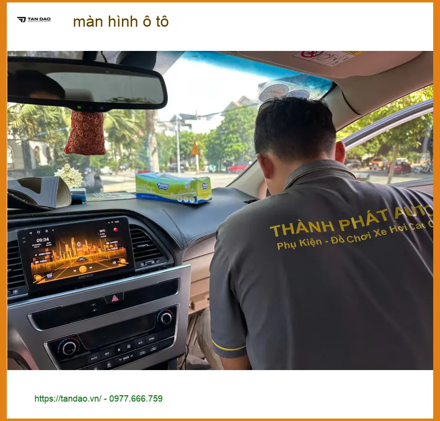 Chị Thùy Anh nâng cấp màn hình ô tô Hyundai Accent tại Quận 11 ảnh thực tế 3