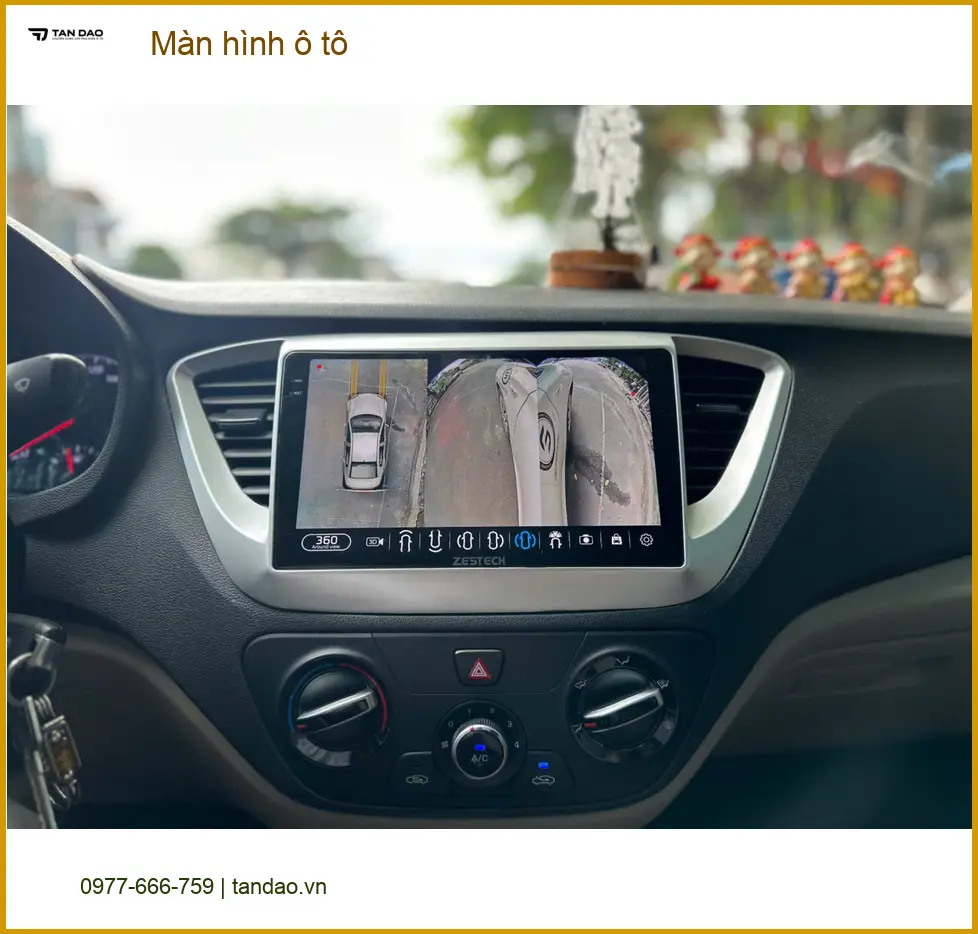Chị Thảo lắp màn hình ô tô Android cho Ford Everest tại Quận 3 để tiện đường đi làm ảnh thực tế 4