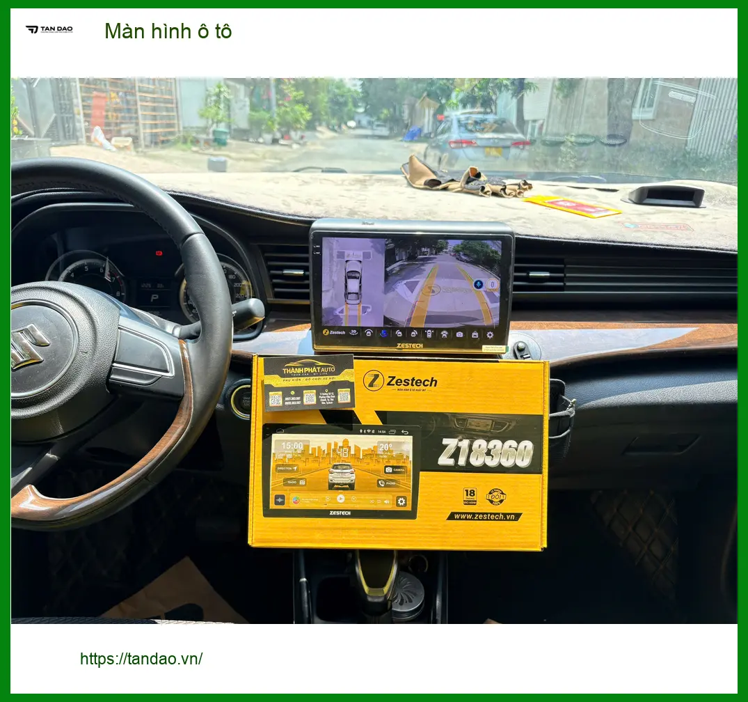 Chị Hương Giang lắp màn hình ô tô cho Hyundai Accent tại Quận 10 để nâng tầm trải nghiệm lái
