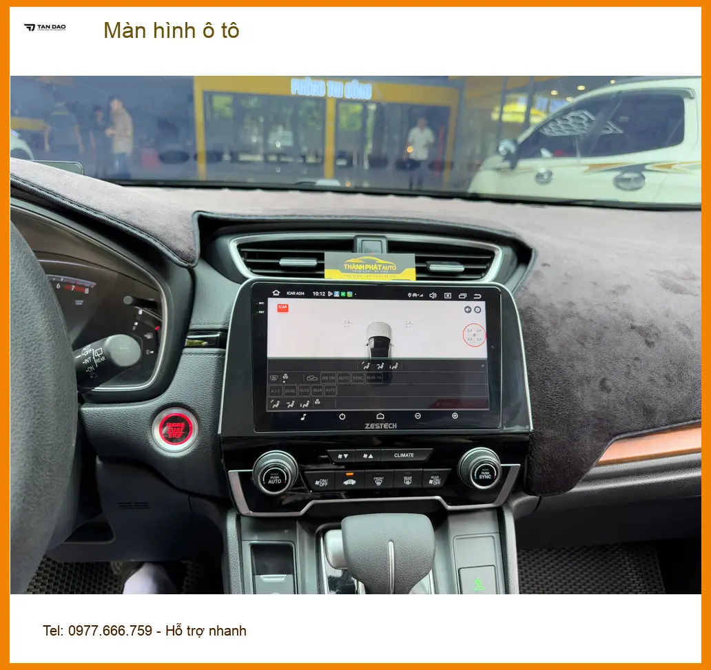 Anh Đăng Khoa lắp màn hình ô tô Kia Carnival tại Thủ Đức để xem YouTube. ảnh thực tế 2