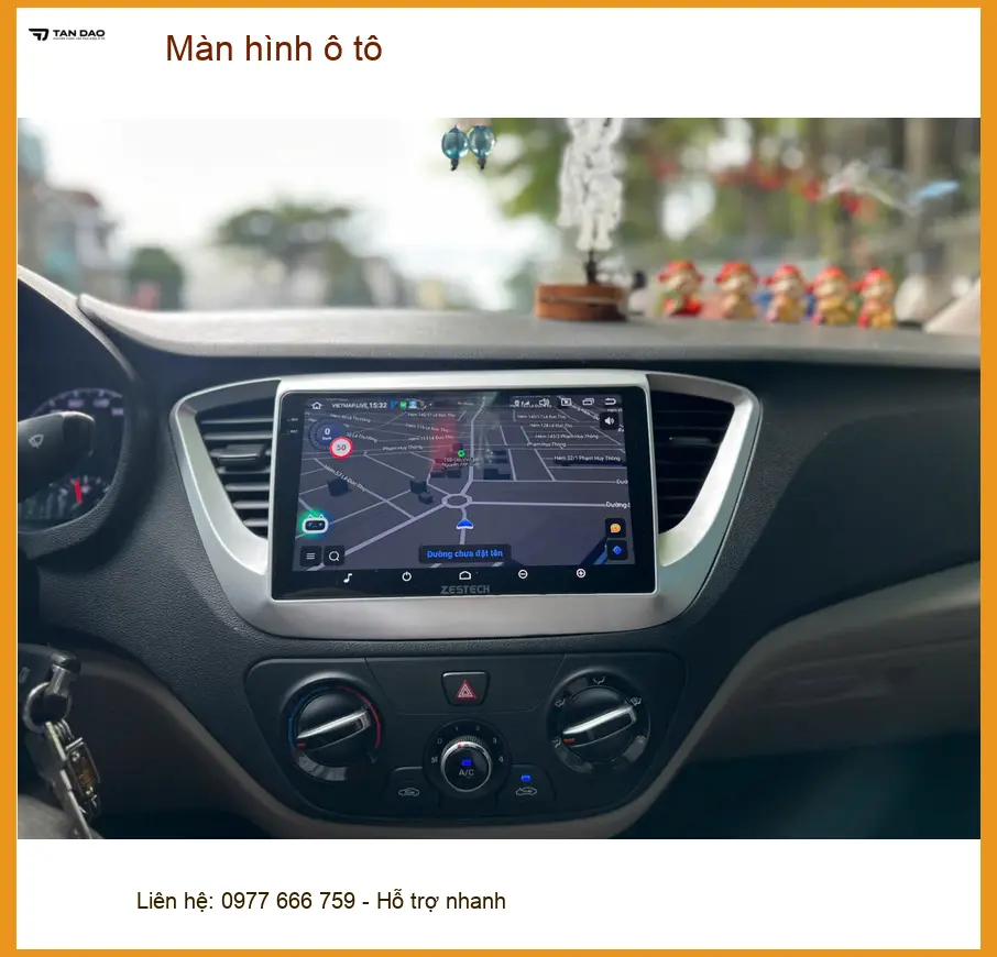 Chị Thảo lắp màn hình ô tô Hyundai Accent tại Quận Thủ Đức - Nâng tầm giải trí ảnh thực tế 4