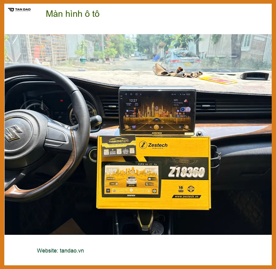 Chị Thùy Trang lắp màn hình ô tô Hyundai Elantra tại Thủ Đức. ảnh thực tế 2