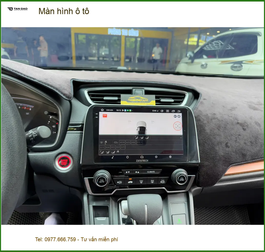Anh Khải nâng cấp màn hình ô tô cho Hyundai Accent tại Quận Gò Vấp để tiện dẫn đường ảnh thực tế 3