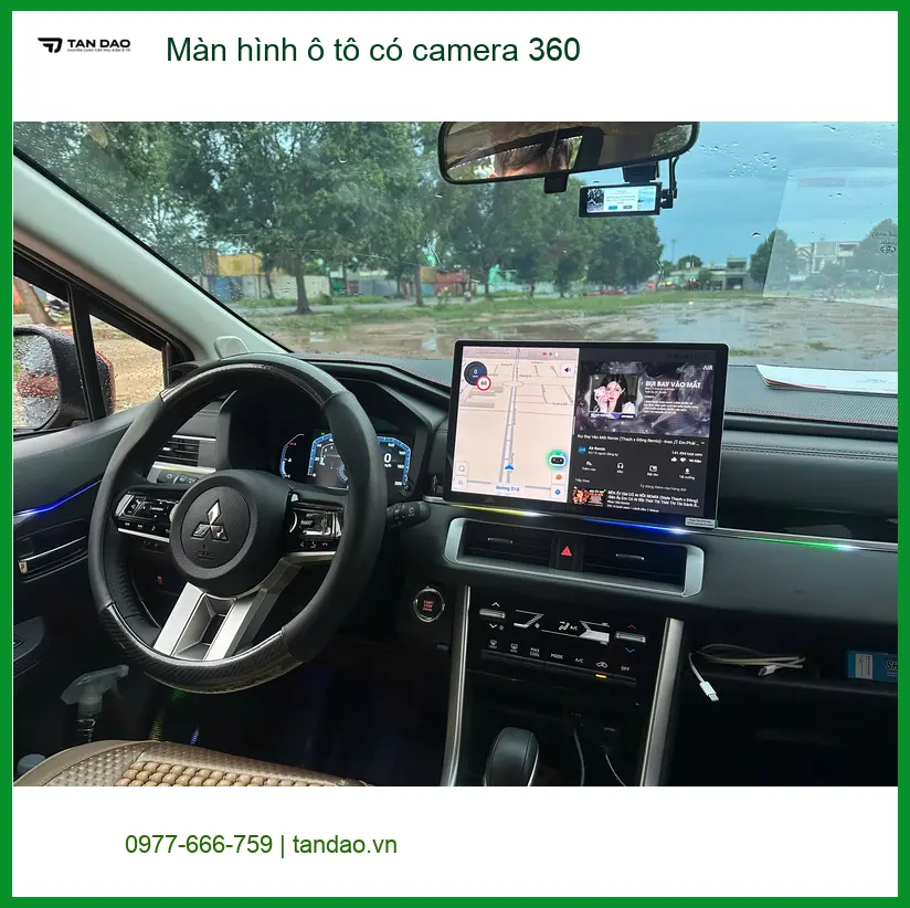 Chị Mai Anh lắp màn hình ô tô có camera 360 Kia Carnival tại Thủ Đức ảnh thực tế 4
