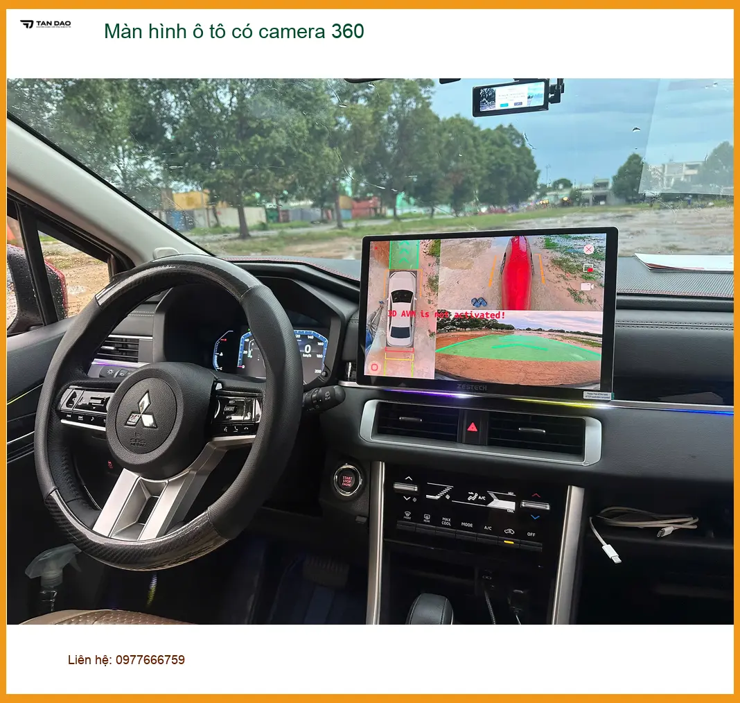 Chị Lan Anh lắp màn hình ô tô có camera 360 cho Kia Sorento ở Quận 3. ảnh thực tế 5