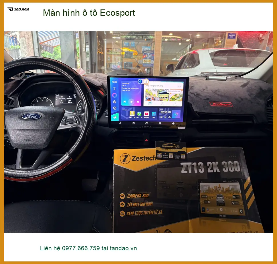 Anh Minh nâng cấp màn hình ô tô Ecosport tại Hóc Môn để trải nghiệm lái xe tốt hơn
