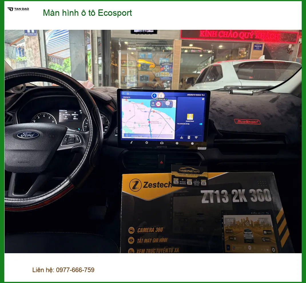 Anh Minh nâng cấp màn hình ô tô Ecosport tại Hóc Môn để trải nghiệm lái xe tốt hơn ảnh thực tế 2