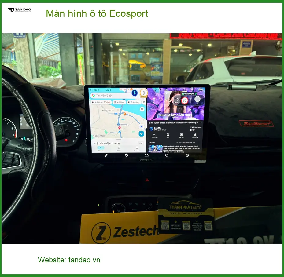 Anh Minh nâng cấp màn hình ô tô Ecosport tại Hóc Môn để trải nghiệm lái xe tốt hơn ảnh thực tế 4