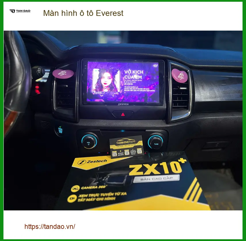 Anh Quang nâng cấp màn hình ô tô Everest tại Bình Chánh để trải nghiệm giải trí tốt hơn ảnh thực tế 3