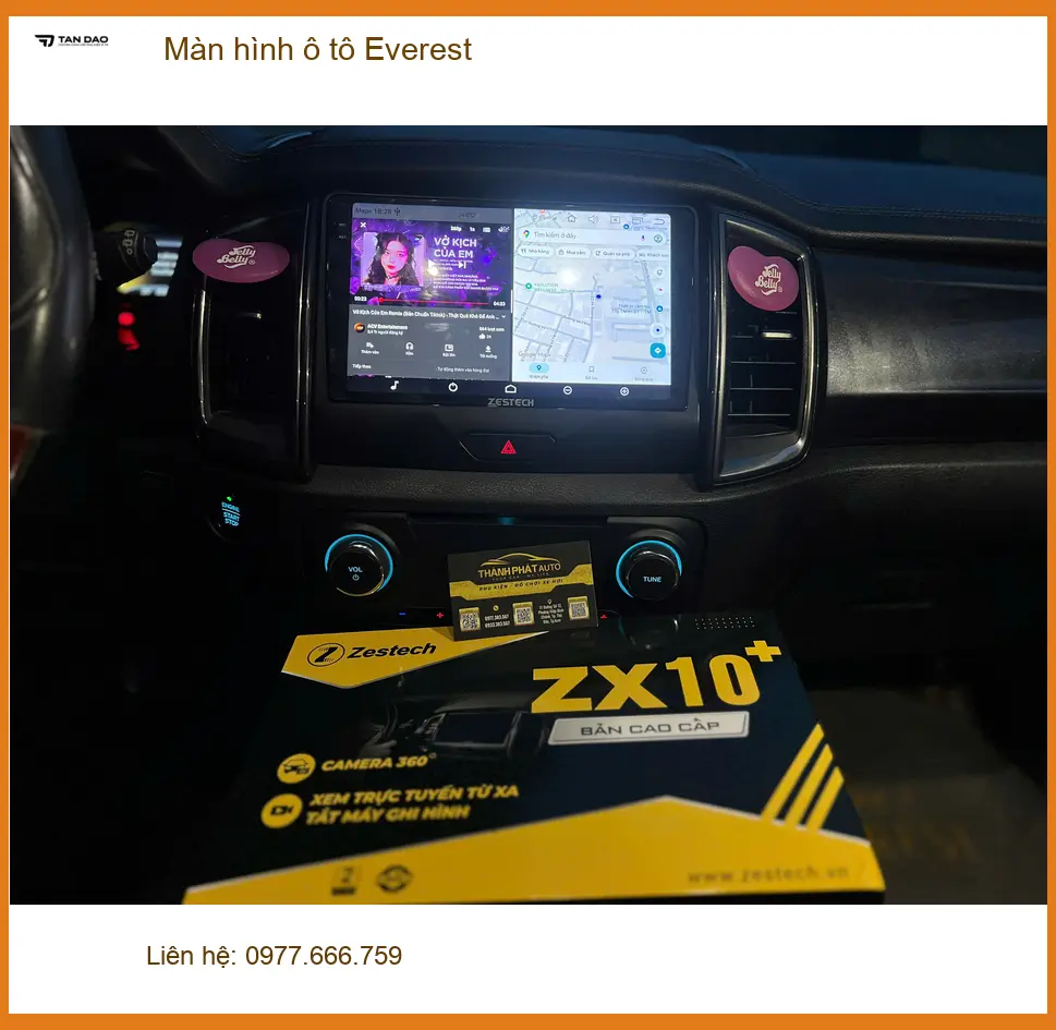 Anh Tấn nâng cấp màn hình ô tô Ford Everest tại Quận 8 để có trải nghiệm thông minh hơn ảnh thực tế 4