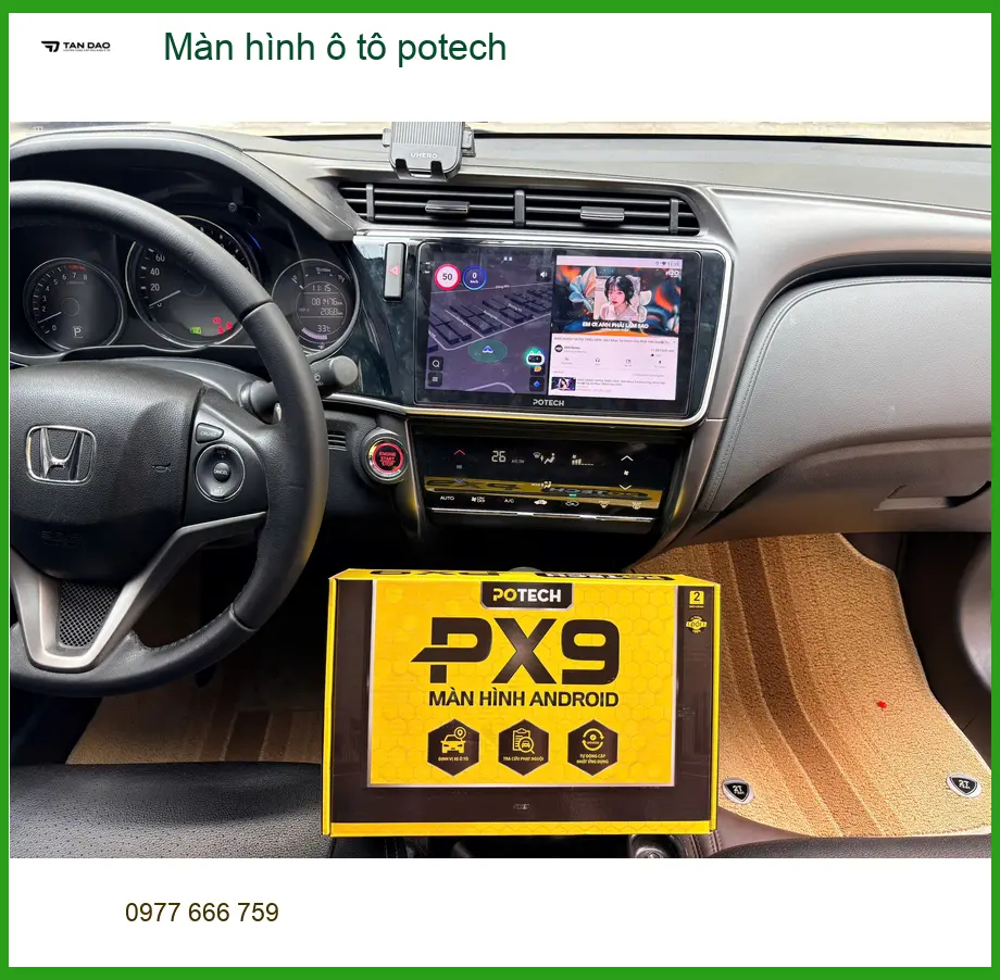 Anh Minh lắp màn hình Potech cho Toyota Camry tại Củ Chi, trải nghiệm giải trí đỉnh cao ảnh thực tế 3