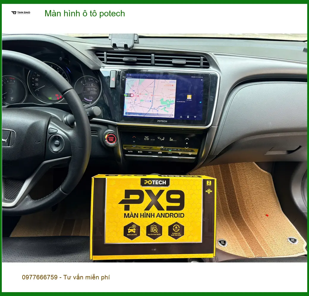 Anh Minh lắp màn hình Potech cho Toyota Camry tại Củ Chi, trải nghiệm giải trí đỉnh cao ảnh thực tế 4