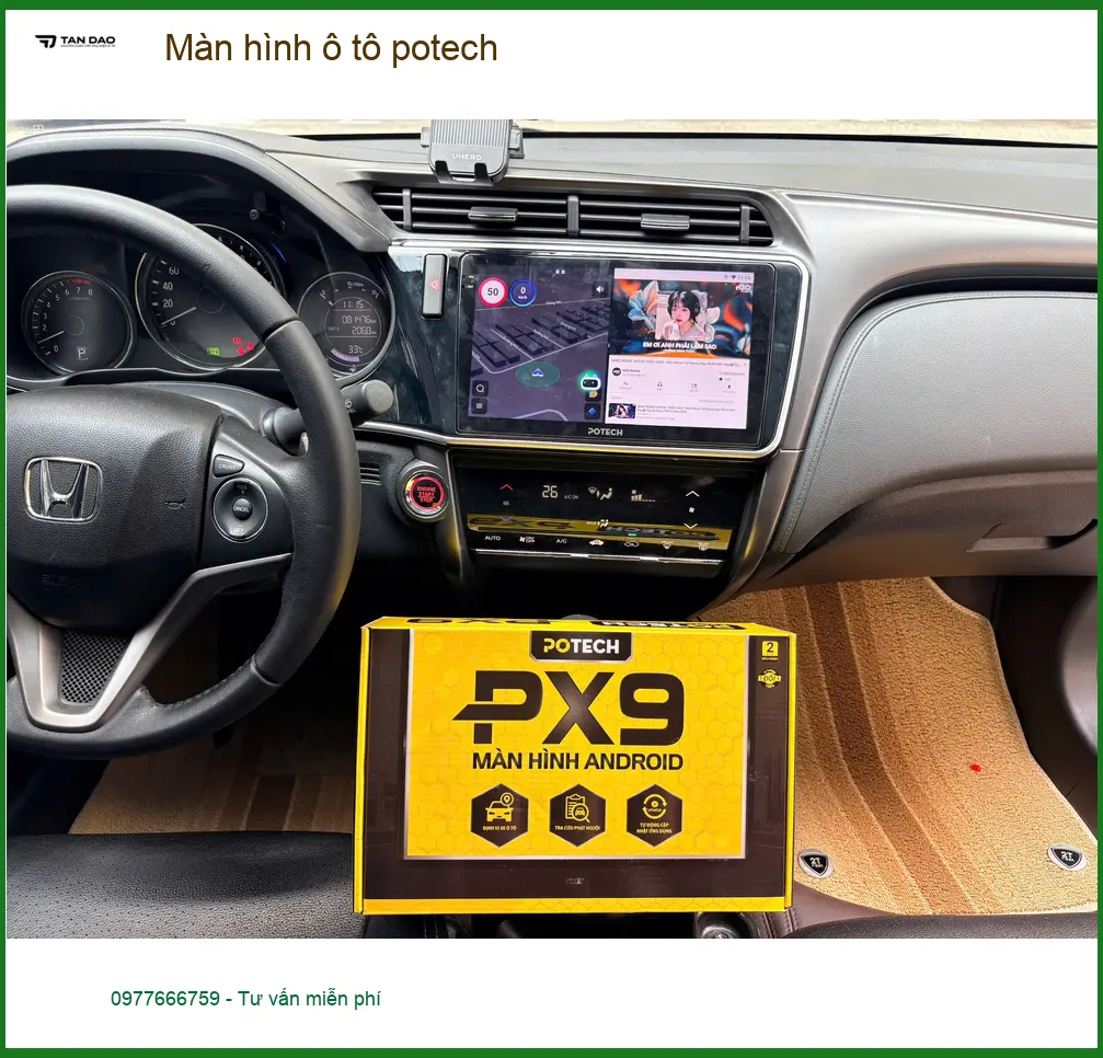 Anh Quang lắp màn hình ô tô Potech cho Suzuki XL7 tại Hóc Môn để trải nghiệm lái xe mượt mà hơn ảnh thực tế 3
