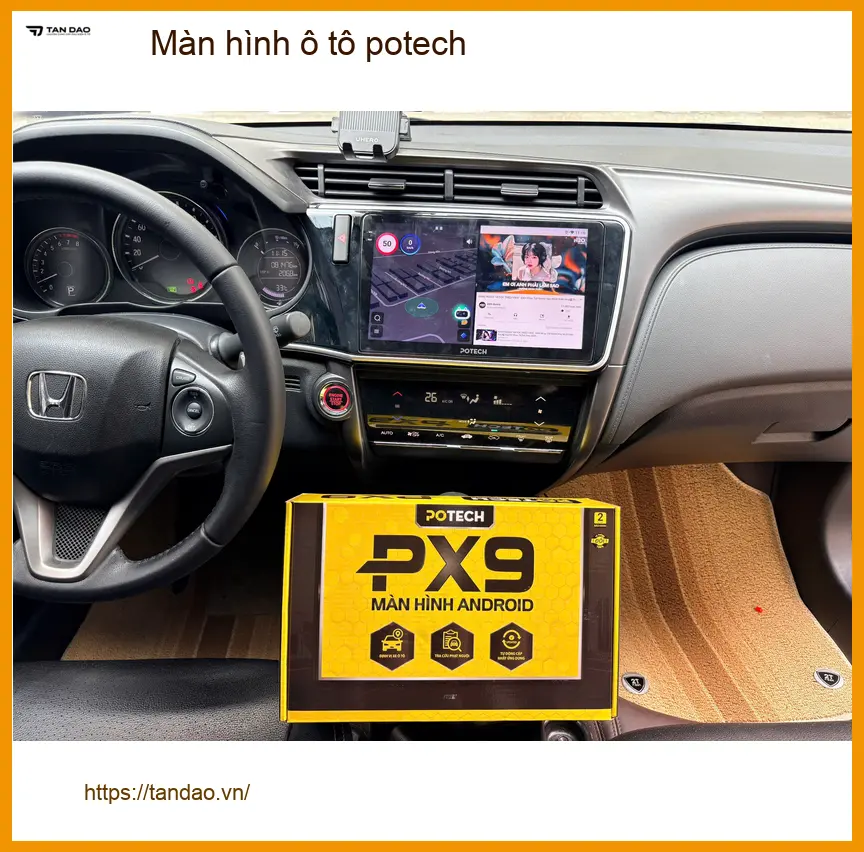 Anh Minh lắp màn hình Potech cho Kia K3 tại Thủ Đức để tiện dẫn đường ảnh thực tế 5