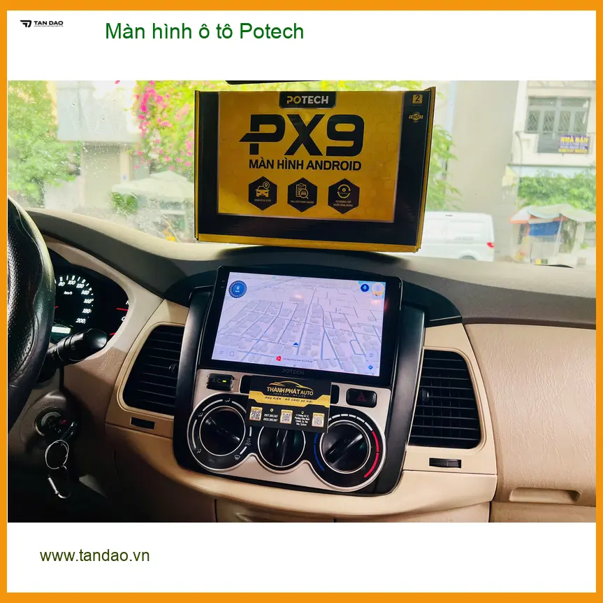 Chị Thảo lắp màn hình Potech cho Hyundai Accent tại Quận Thủ Đức vì cần nhiều tính năng hơn ảnh thực tế 2