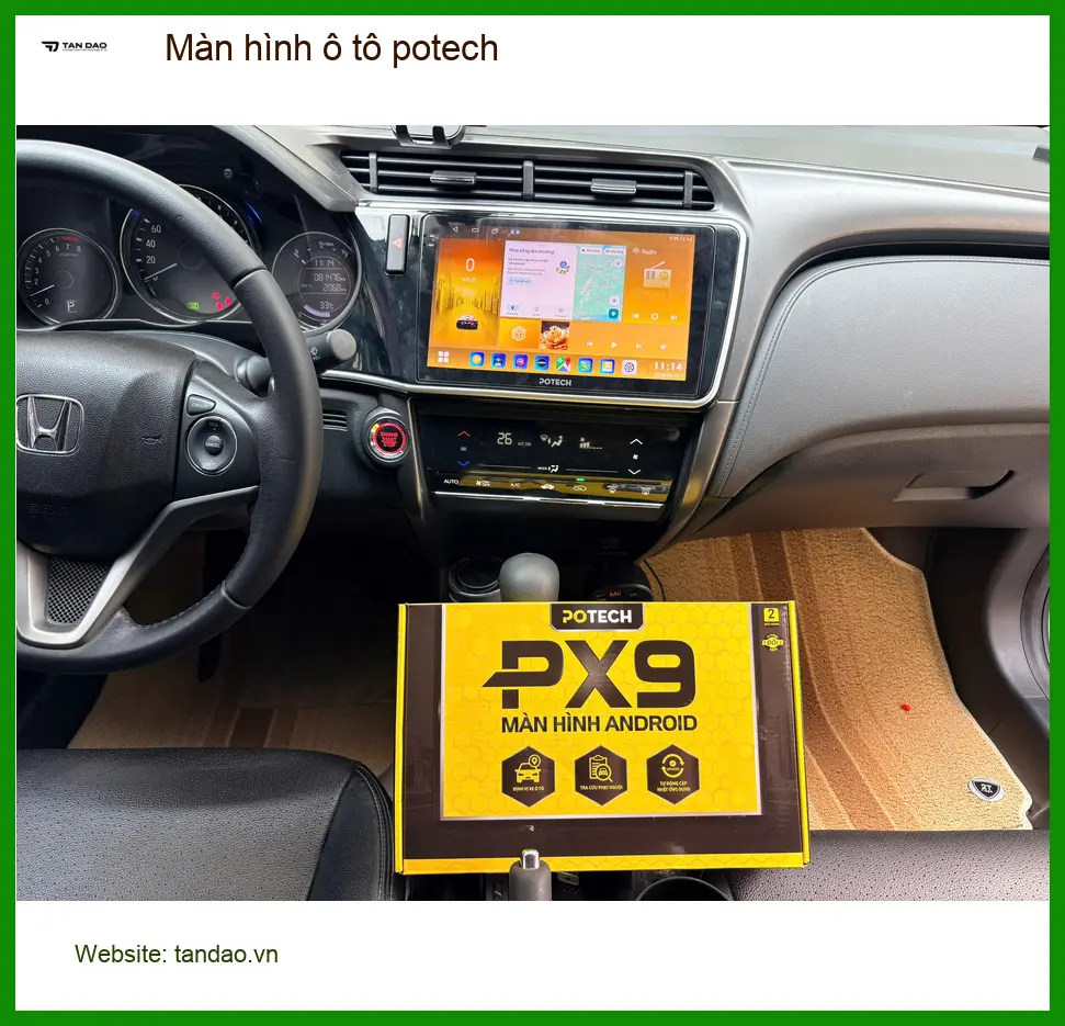 Chị Mai Hương nâng cấp màn hình ô tô Potech cho Hyundai Kona tại Quận 1. ảnh thực tế 3