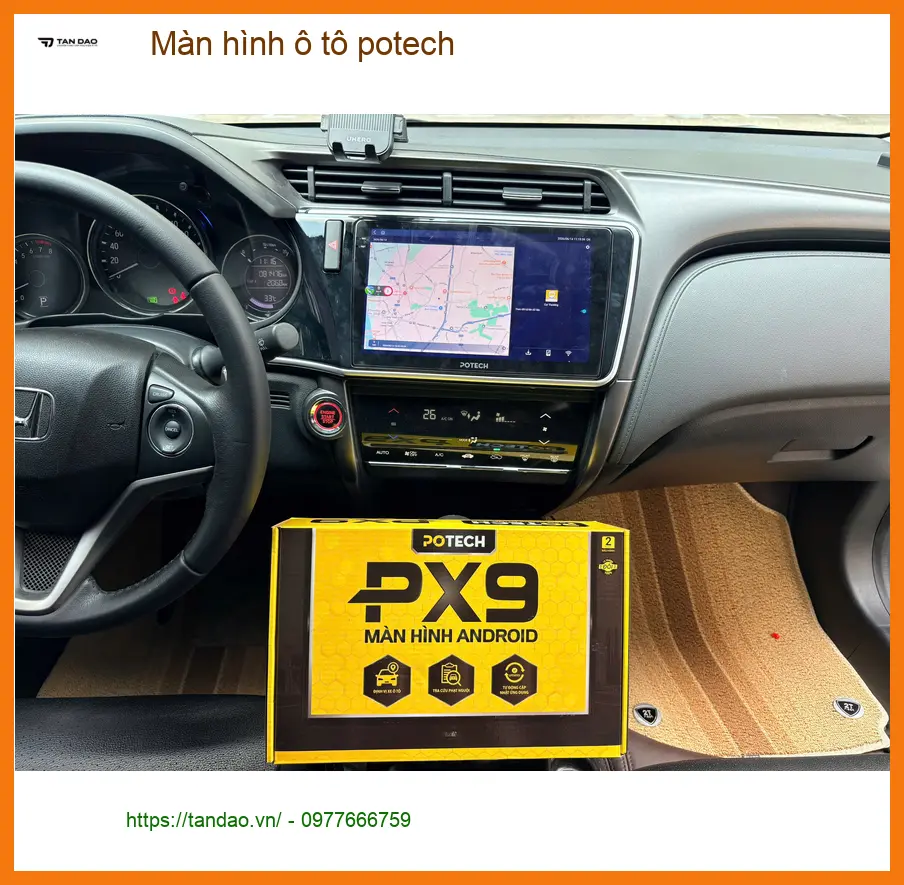 Chị Mai Hương nâng cấp màn hình ô tô Potech cho Hyundai Kona tại Quận 1. ảnh thực tế 5