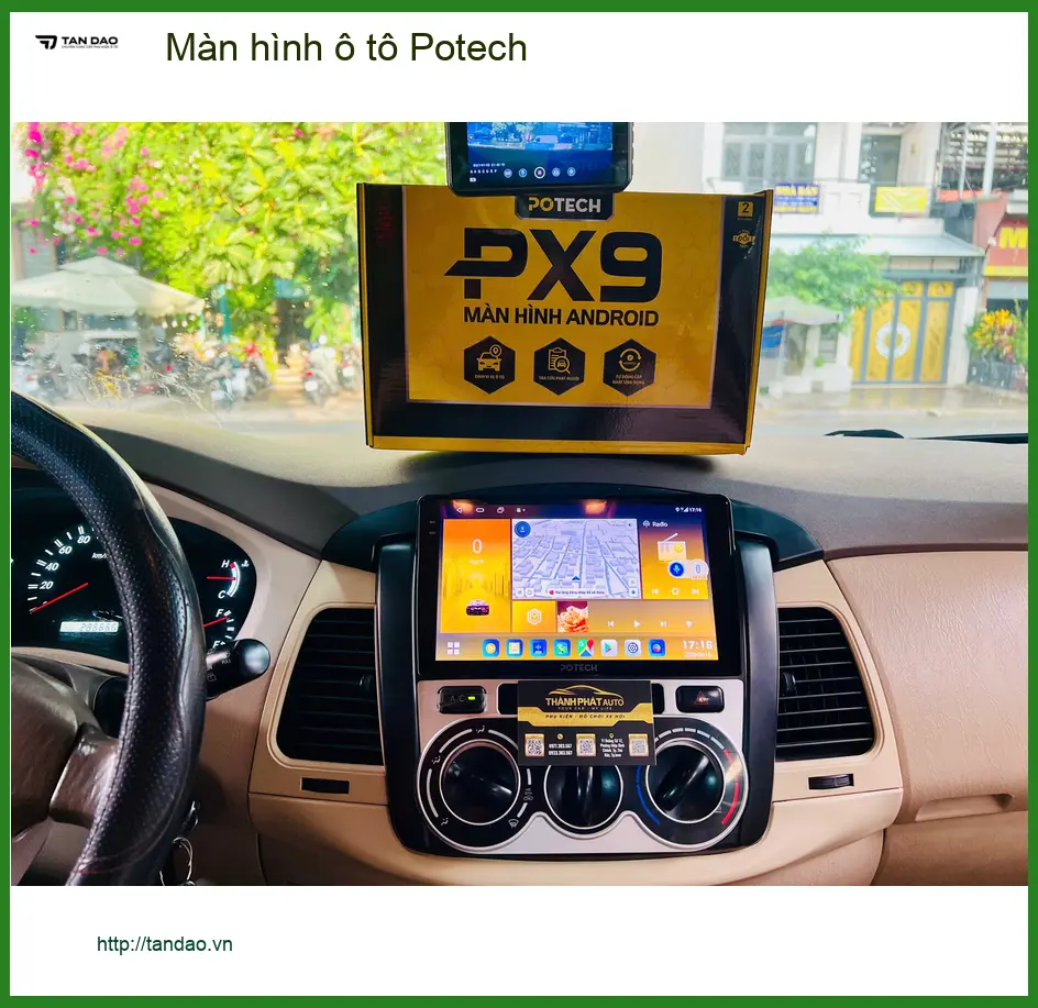 Chú Hưng lắp màn hình ô tô Potech cho Ford Everest tại Quận Tân Phú để trải nghiệm công nghệ mới ảnh thực tế 2