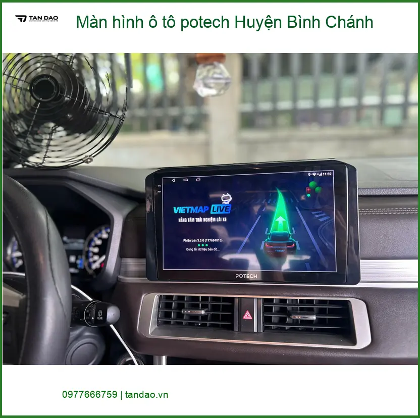 Trung Tâm Lắp Màn Hình Android Ô Tô hình ô tô potech Huyện Bình Chánh - Nâng Cấp Chính Hãng ảnh thực tế 2