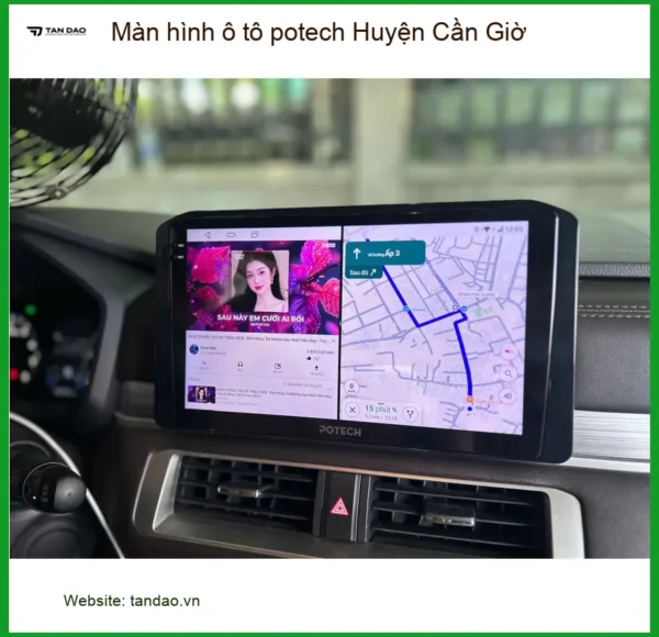 Nơi Gắn Màn Hình Android Ô Tô hình ô tô potech Huyện Cần Giờ - Giá Tốt TPHCM