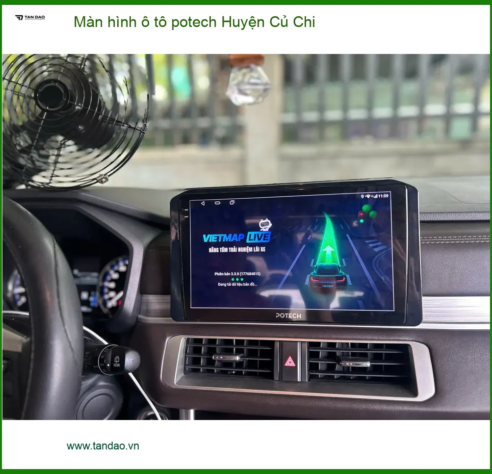Nơi Lắp Màn Hình Android Ô Tô hình ô tô potech Huyện Củ Chi - Giá Tốt TPHCM