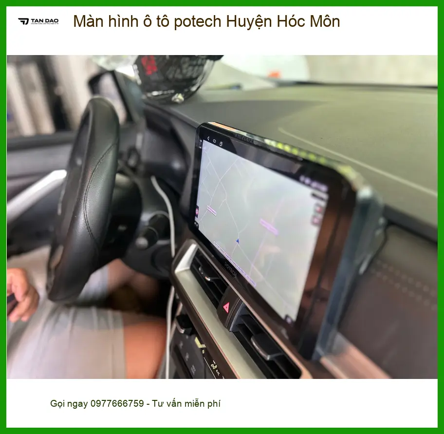 Địa Chỉ Lắp Màn Hình Android Ô Tô hình ô tô potech Huyện Hóc Môn - Uy Tín
