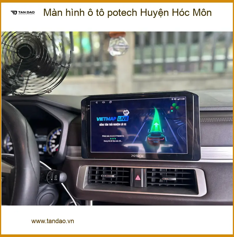 Địa Chỉ Lắp Màn Hình Android Ô Tô hình ô tô potech Huyện Hóc Môn - Uy Tín ảnh thực tế 2