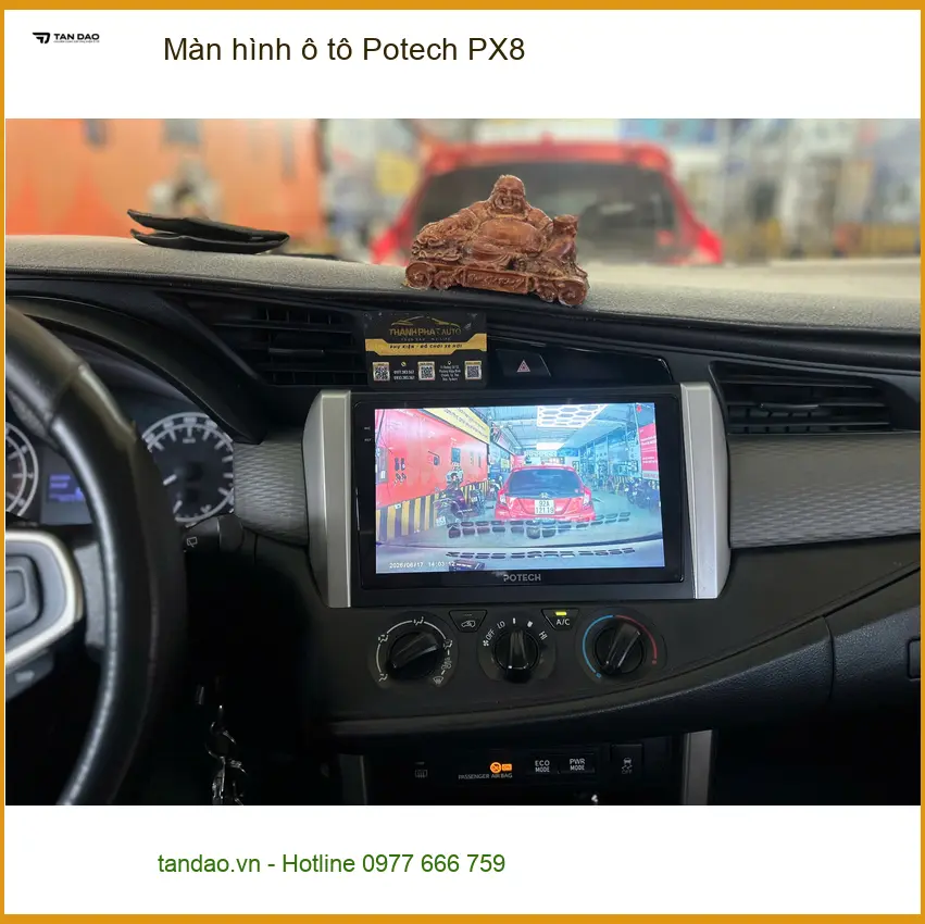 Chú Minh lắp Màn hình ô tô Potech PX8 cho Mitsubishi Attrage tại Cần Giờ để cập nhật công nghệ ảnh thực tế 2