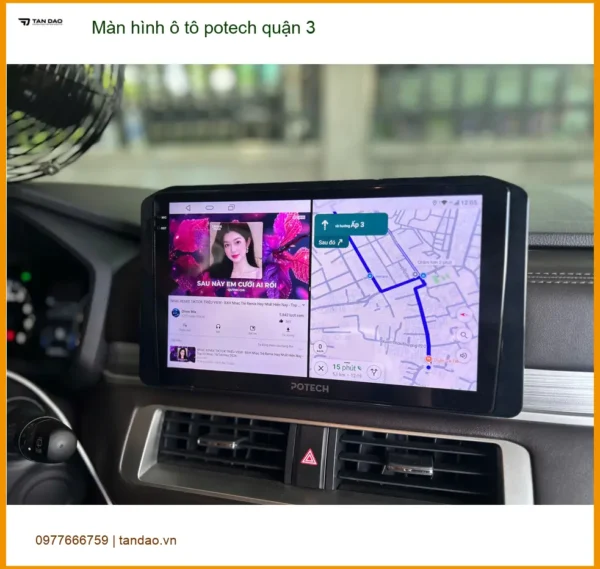 Alternative view of Địa Chỉ Gắn Màn Hình Android Ô Tô hình ô tô potech quận 3 - Giá Tốt TPHCM