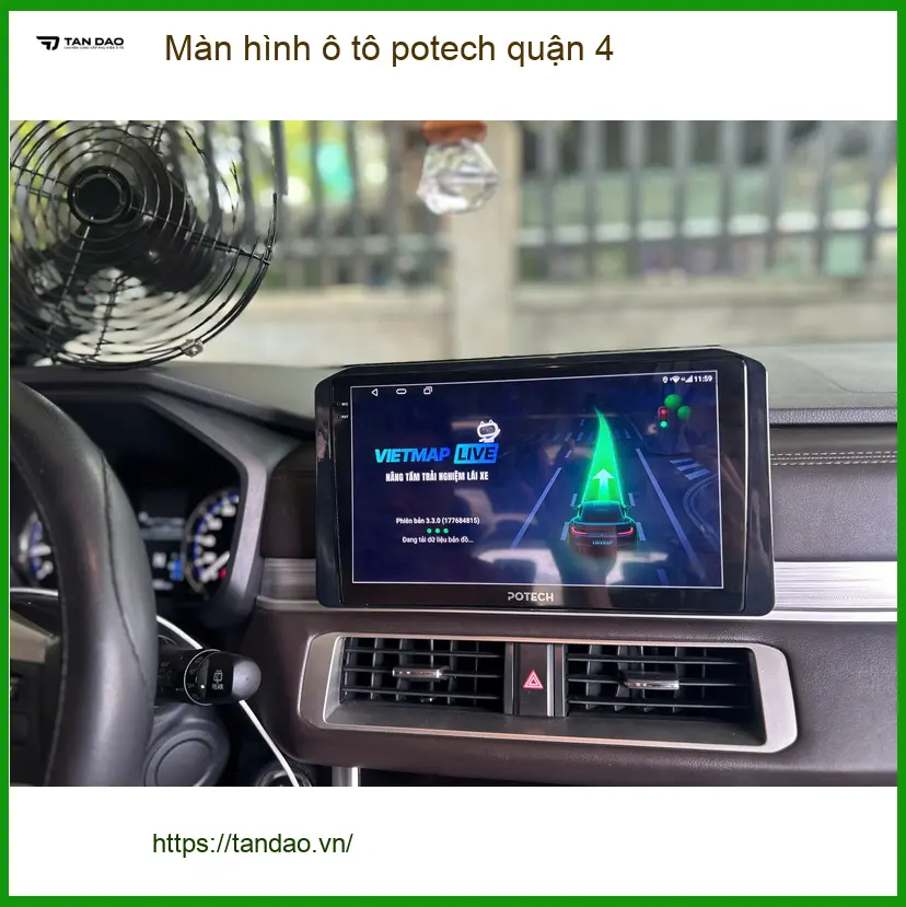 Nơi Gắn Màn Hình Android Ô Tô hình ô tô potech quận 4 - Giá Tốt TPHCM ảnh thực tế 3