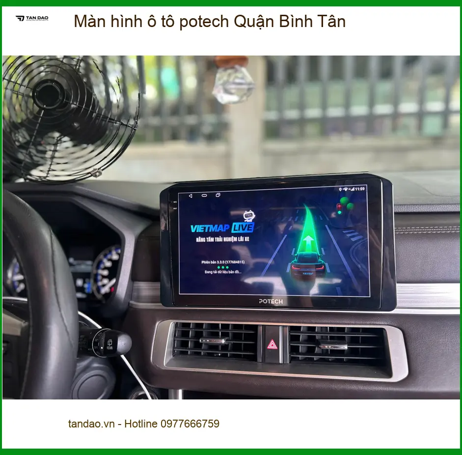 Trung Tâm Lắp Màn Android Ô Tô Potech Quận Bình Tân - Lắp Đặt Uy Tín TPHCM ảnh thực tế 2