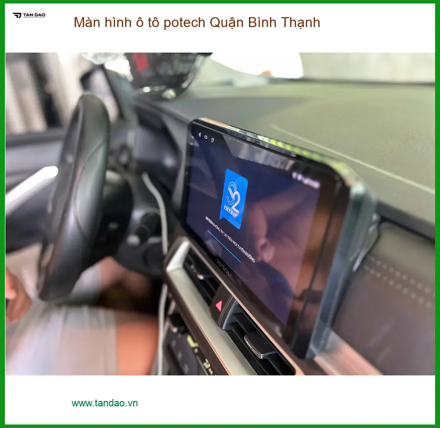 Nơi Gắn Màn Hình Android Ô Tô hình ô tô potech Quận Bình Thạnh - Giá Tốt TPHCM ảnh thực tế 2