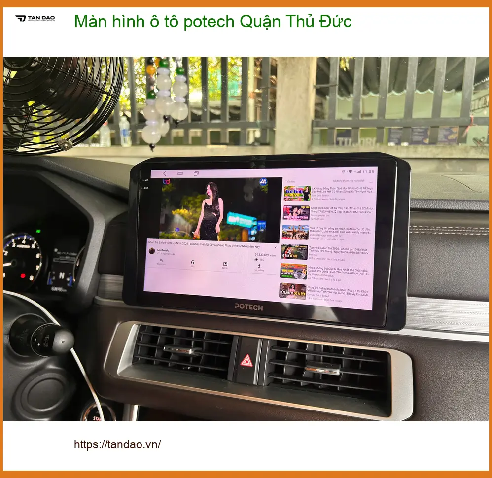 Nơi Gắn Màn Hình Android Ô Tô hình ô tô potech Quận Thủ Đức - Giá Tốt TPHCM ảnh thực tế 3