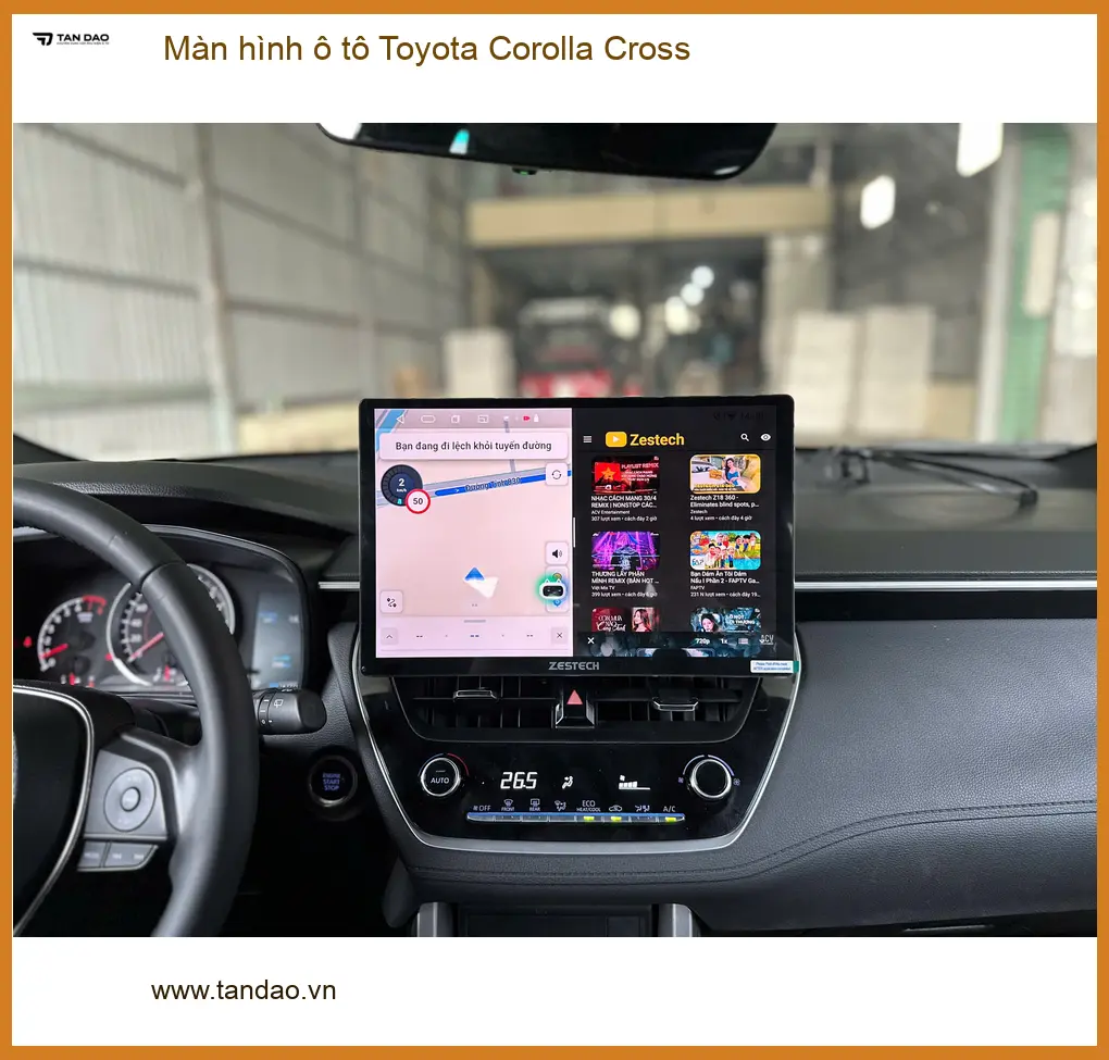 Chị Ngọc Anh nâng cấp màn hình ô tô Toyota Corolla Cross Quận 9 để hành trình lái xe không còn nhàm chán ảnh thực tế 2