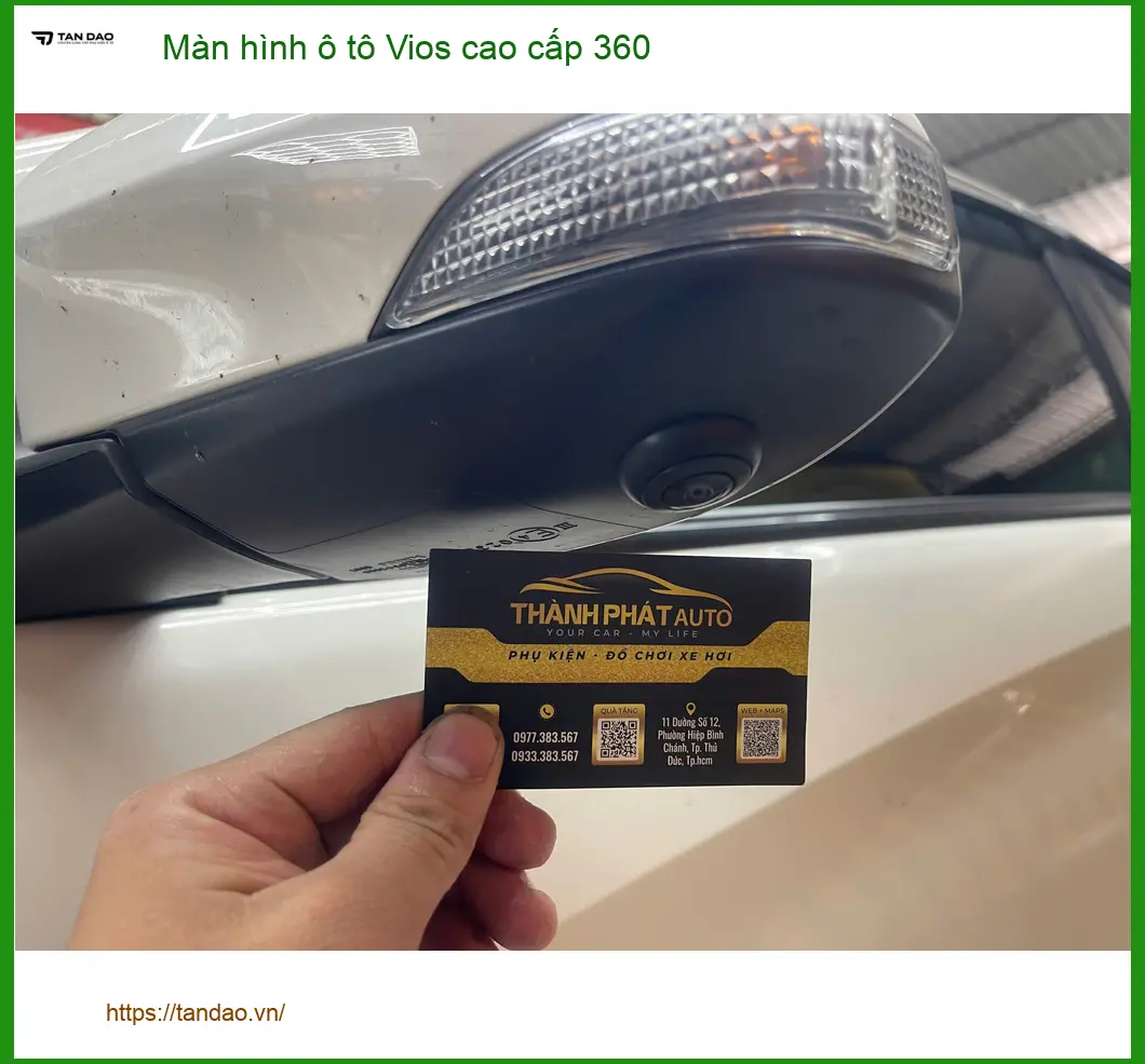 Chú Hưng lắp màn hình ô tô Vios 360 cao cấp tại Quận 12 để lái xe an tâm hơn.