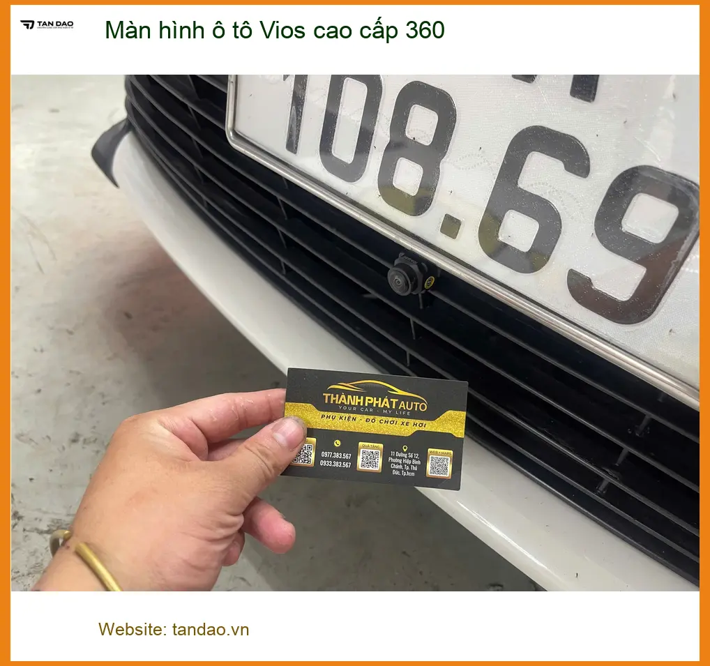 Chú Hưng lắp màn hình ô tô Vios 360 cao cấp tại Quận 12 để lái xe an tâm hơn. ảnh thực tế 2