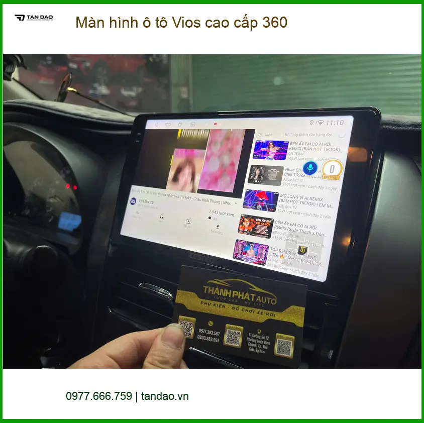 Chú Hưng lắp màn hình ô tô Vios 360 cao cấp tại Quận 12 để lái xe an tâm hơn. ảnh thực tế 4