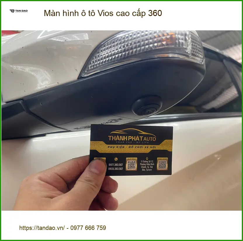 Anh Kiên gắn màn hình ô tô Vios cao cấp 360 ở Hóc Môn để lái xe an toàn ảnh thực tế 4