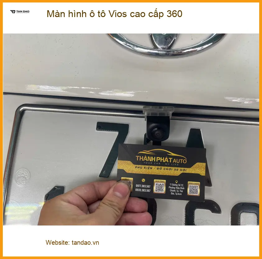 Anh Kiên gắn màn hình ô tô Vios cao cấp 360 ở Hóc Môn để lái xe an toàn ảnh thực tế 5