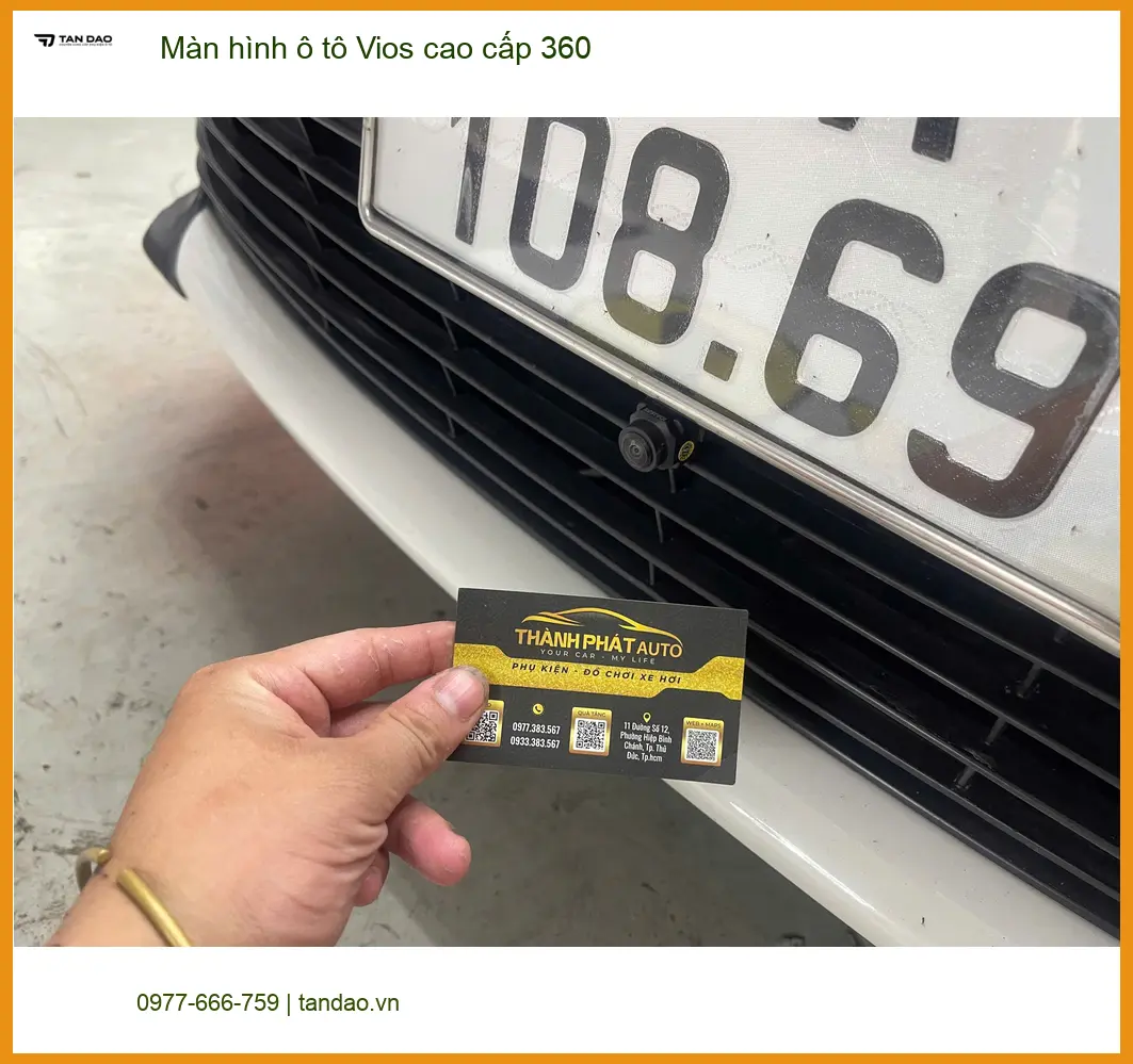 Chú Bình lắp màn hình 360 cao cấp cho Vios tại Quận 4 để quan sát tốt hơn ảnh thực tế 3