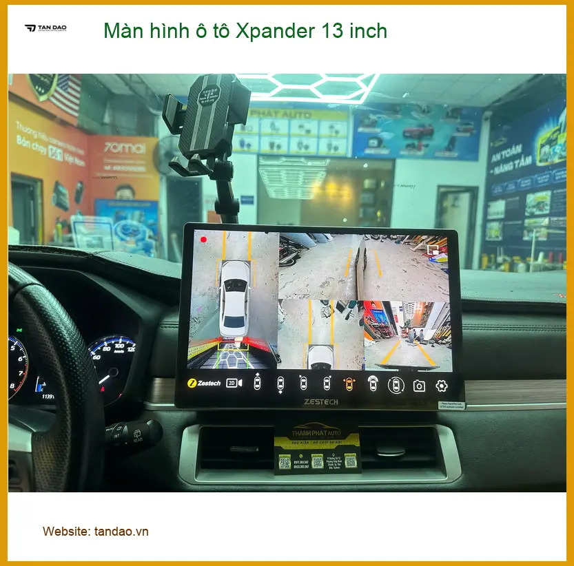 Ông Quý lắp màn hình ô tô Xpander 13 inch tại Hóc Môn để nâng tầm giải trí ảnh thực tế 2