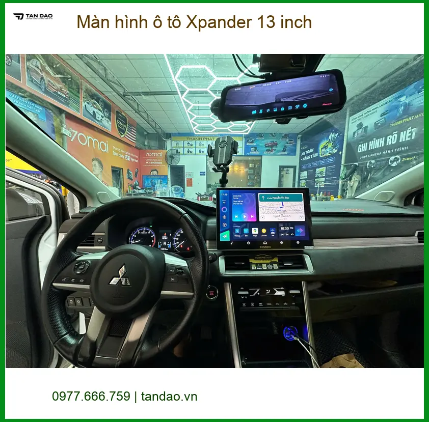 Địa chỉ lắp màn hình ô tô Xpander 13 inch uy tín tại Quận Bình Chánh ảnh thực tế 3