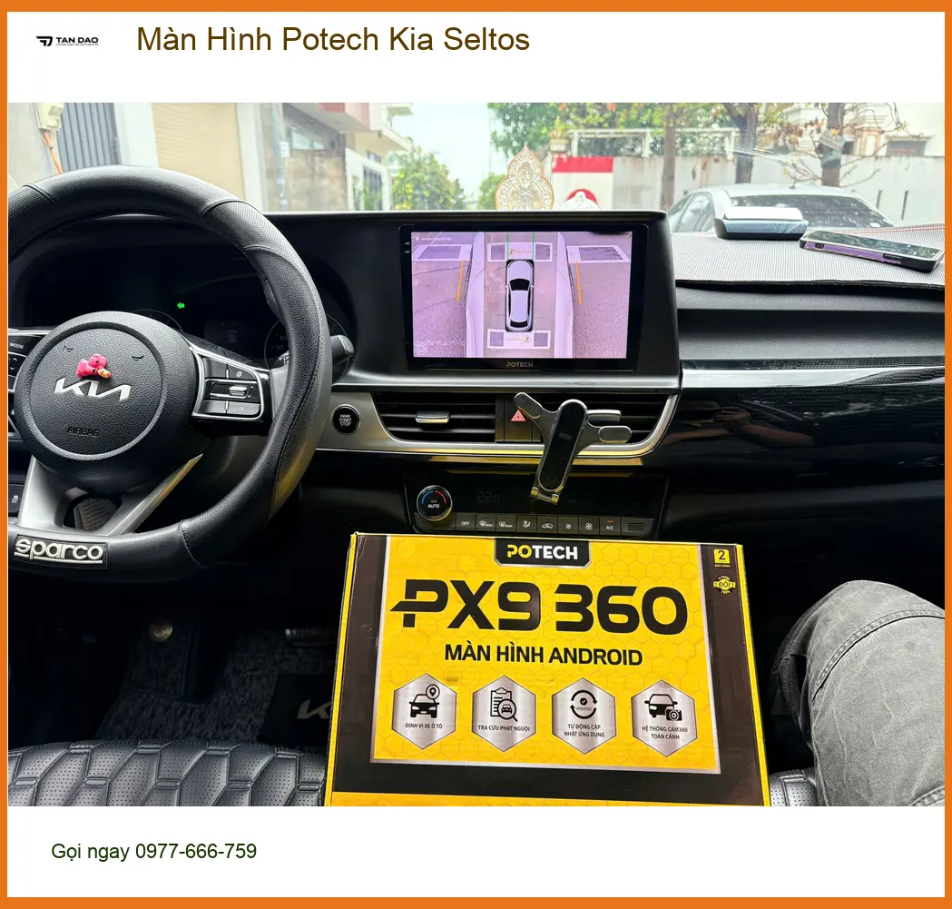 Anh Minh lắp Màn Hình Potech Kia Seltos ở Quận Tân Bình muốn nâng cấp giải trí