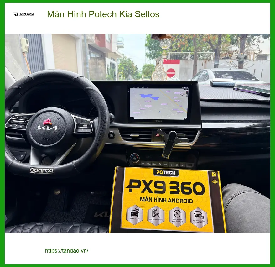 Anh Minh lắp Màn Hình Potech Kia Seltos ở Quận Tân Bình muốn nâng cấp giải trí ảnh thực tế 2