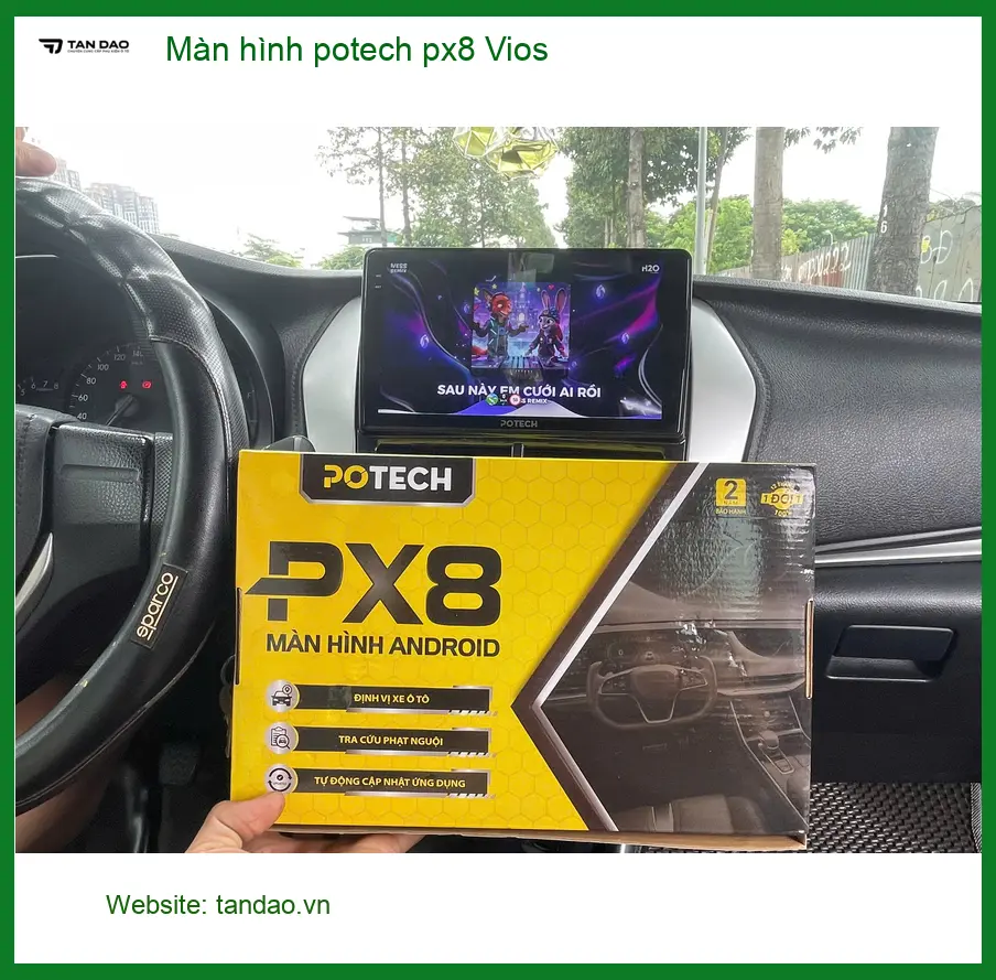 Anh Duy nâng cấp Màn hình Potech PX8 Vios tại Thủ Đức, tiện ích vượt trội ảnh thực tế 2