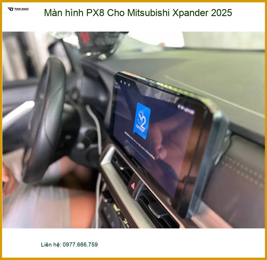 Anh Kiên lắp Màn hình PX8 Mitsubishi Xpander 2025 tại Bình Tân chính hãng ảnh thực tế 3