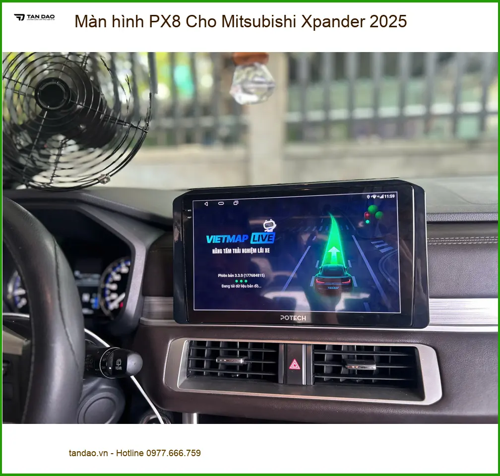Anh Khôi nâng cấp màn hình PX8 Mitsubishi Xpander 2025 ở Cần Giờ ảnh thực tế 4