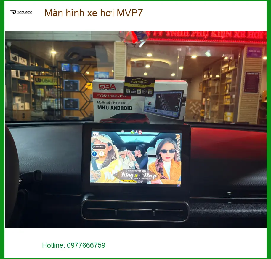 Anh Minh lắp màn hình xe hơi MVP7 cho Mazda 3 tại Quận 3 để xem giải trí ảnh thực tế 3