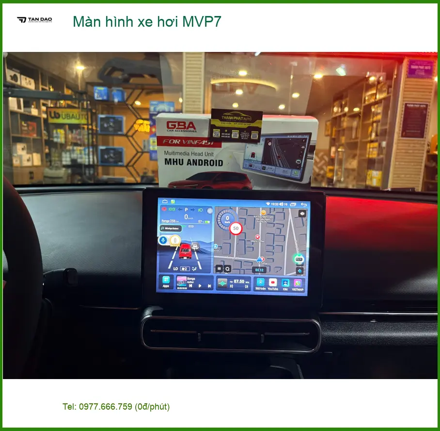 Anh Minh lắp màn hình xe hơi MVP7 cho Mazda 3 tại Quận 3 để xem giải trí ảnh thực tế 4