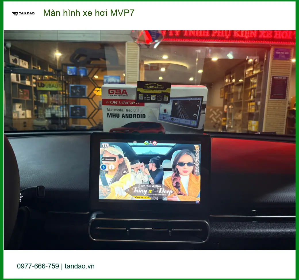 Chị Thảo nâng cấp màn hình xe hơi MVP7 cho Honda CRV tại Quận Tân Phú